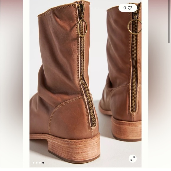 Beek ostrich slouch boot saddle brown - Picture 3 of 9